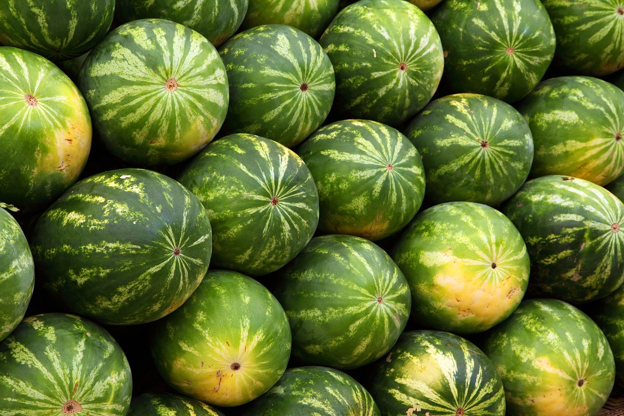 Fresh produce and vegetables at a market