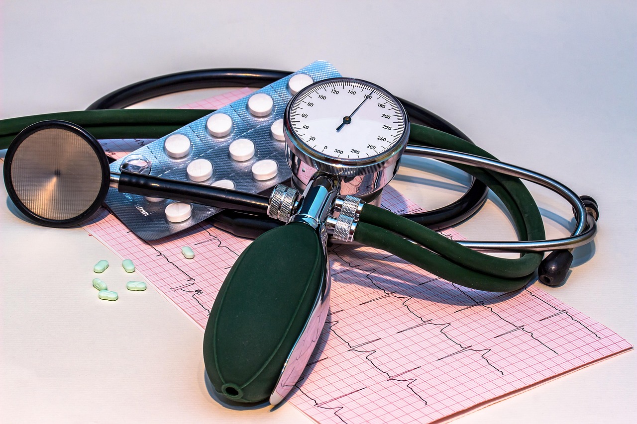 A healthcare professional checking a patient's blood pressure